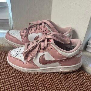 Nike Women's Pink and White Sneakers